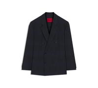 HUGO Modern-Fit Blazer aus karierter Schurwolle - Style Kano263F1X, 50569205 Dunkelblau 54