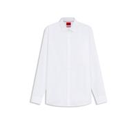 HUGO Modern-Fit Hemd aus bügelleichter Baumwoll-Popeline - Style Valerio, 50519812 Weiß 37