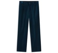 HUGO Modern-Fit Hose aus Baumwollsamt mit Bundfalten - Style Flips251X, 50570197 Türkis 48