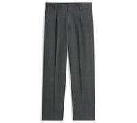 HUGO Modern-Fit Hose aus Fischgrätgewebe - Style Flips251X, 50570179 Dunkelgrau 52