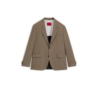 HUGO Modern-Fit Sakko aus Stretch-Twill mit durchgehendem Innenfutter - Style Karlo243X, 50538431 Hellbraun 54