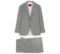 HUGO Modern-Fit Zweiteiler aus Sharkskin-Gewebe - Style Kris/Teagan231X, 50559641 Dunkelgrau 46