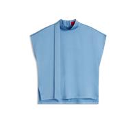 HUGO Modernes Business-Top mit Schal-Detail - Style Caneli-2, 50569027 Hellblau 36