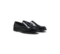 HUGO Mokassins aus Leder mit Stacked-Logo - Style Liora_Loafer_alt, 50574071 Schwarz 37