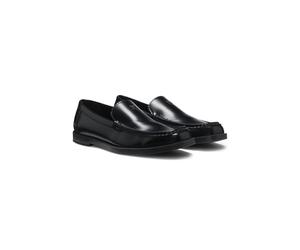 HUGO Mokassins aus Leder mit Stacked-Logo - Style Liora_Loafer_alt, 50574071 Schwarz 38