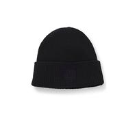 HUGO BLUE Beanie mit Schurwolle Damen schwarz, ONE SIZE