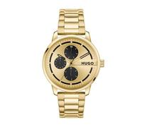 HUGO Multi Zifferblatt Quarz Uhr für Herren Kollektion #Stamp Multi mit Leder- oder Edelstahlarmband