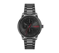 Multifunktionsuhr HUGO "STAMP MULTI" Armbanduhren schwarz Herren (34214932-0) schwarz