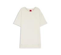 HUGO Nachthemd aus Stretch-Baumwolle mit Mesh-Einsatz - Style MESH LOGO NIGHTY, 50561598 Natur M