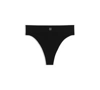 HUGO Nahtloser String aus Modal-Mix mit geripptem Jacquard-Finish - Style THONG SEAMLESS, 50545746 Schwarz M