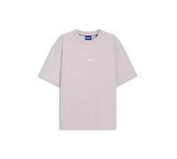 T-Shirt HUGO BLUE "Nalono", Herren, Gr. XXL, light, pastel lila535, Single Jersey, Obermaterial: 100% Baumwolle, Rundhals, eingesetzt normaler Saum, Shirts T-Shirt, mit Logodruck, Oversized Look mit B