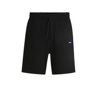 Sweatshorts HUGO BLUE "Nasensio", Herren, Gr. XL, N-Gr, schwarz (schwarz001), Sweatware, Obermaterial: 100% Baumwolle, unifarben, casual, regular fit kniefrei, Hosen, mit Markenlabel (83748958-XL) sch