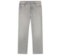 HUGO Baggy-Fit Jeans aus grauem Stone-washed-Denim - Style Nate, 50561716 Hellgrau 31/34