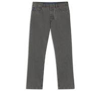 Loose-fit-Jeans HUGO BLUE "Nate", Herren, Gr. 32, Länge 34, medium grau030, Denim/Jeans, Obermaterial: 100% Baumwolle, unifarben, loose fit lang, Jeans, loose fit (81047127-32) medium grau030