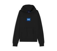 HUGO Hoodie aus Baumwoll-Terry mit blauem Logo - Style Nayohood, 50556613 Schwarz M