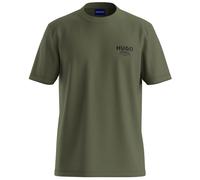 HUGO Blue Regular Fit T-Shirt aus reiner Baumwolle Modell 'NESPTEE' in Oliv, Größe L
