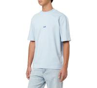 HUGO T-Shirt NIEROS – Regular Fit aus reiner Baumwolle – Hellblau Größe L
