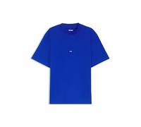 T-Shirt HUGO BLUE "Nieros", Herren, Gr. XL, blau (open blau493), Single Jersey, Obermaterial: 100% Baumwolle, unifarben, regular fit hüftlang, Rundhals, eingesetzt normaler Saum, Shirts T-Shirt, mit L