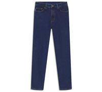 Mom-Jeans HUGO BLUE "Noe", Damen, Gr. 29, Länge 32, blau (navy 410), Jeans, Obermaterial: 99% Baumwolle, 1% Elasthan, casual, gerade, Jeans, Straight Fit Jeans mit hoher Leibhöhe (54642436-29) navy 41