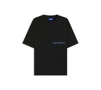 HUGO T-Shirt aus Baumwoll-Jersey mit gesticktem Ombré-Logo - Style Nogoste, 50549120 Schwarz XL