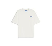 HUGO T-Shirt aus Baumwoll-Jersey mit Logo-Fähnchen - Style Nohatio, 50556411 Natur S