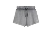 HUGO Relaxed-Fit Shorts aus Baumwoll-Terry mit geprägtem Logo - Style Norlina_B_1, 50559459 Grau XS