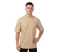 HUGO T-Shirt aus Baumwoll-Jersey mit blauem Logo-Aufnäher - Style Nuwaffle, 50534434 Beige S