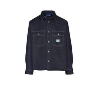 HUGO Oversized Hemd aus blauem Denim - Style Ebolt, 50556349 Dunkelblau L