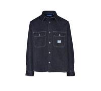 HUGO Oversized Hemd aus blauem Denim - Style Ebolt, 50556349 Dunkelblau M