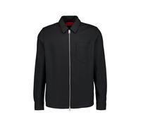 HUGO Overshirt Herren Comfort Fit Langarm Mikrofaser schwarz, L
