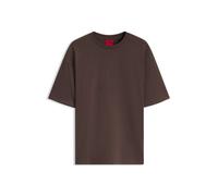HUGO Oversize-Fit T-Shirt aus Baumwolle mit Logo-Mix - Style Devrolo, 50568251 Braun XS