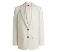 HUGO Oversized Blazer aus Leinen-Mix - Style Anetali, 50537590 Weiß 32
