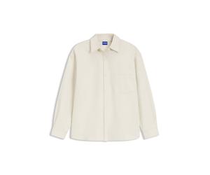 HUGO Oversized Bluse aus Baumwoll-Twill - Style Eshy_B, 50562978 Natur 32