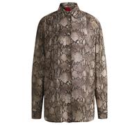 HUGO Hemdbluse THE BOYFRIEND SHIRT beige | 40