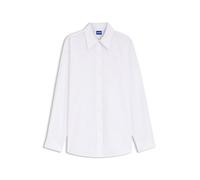 HUGO Oversized Bluse mit Herz- und Logo-Print in Ausbrenner-Optik - Style Elisana_B, 50559860 Gemustert 38