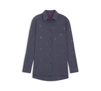 HUGO Oversized Bluse mit Stack-Logos - Style Elodina, 50553192 Gemustert 38