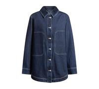 HUGO Oversized Denim-Jacke mit kontrastierenden Nähten - Style Galane_B, 50531741 Dunkelblau S