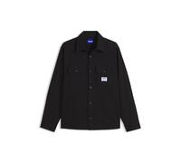HUGO Oversized-Fit Hemd aus Baumwolle mit Pattentaschen auf der Brust - Style Ekynone_1, 50570729 Schwarz L