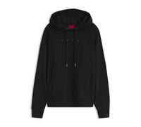 HUGO Oversized Sweatshirt aus reiner Baumwolle Modell 'Devrohood' in Black, Größe M
