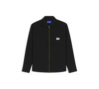 HUGO Oversized-Fit Overshirt aus Stretch-Baumwoll-Canvas - Style Ekyzone, 50565950 Schwarz XL