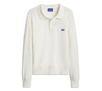 HUGO Oversized-Fit Polopullover aus Baumwolle - Style San Patty-C, 50570276 Natur S