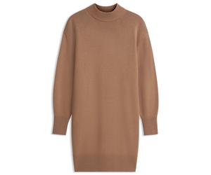 HUGO Oversized-Fit Strickkleid mit Stehkragen - Style Sorelleny, 50571230 Hellbraun M