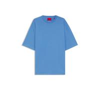 HUGO Oversized-Fit T-Shirt aus Baumwolle mit fortlaufendem Logo-Print - Style TIKI T-SHIRT, 50561117 Blau S
