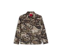 HUGO Oversized Hemd aus Baumwoll-Canvas mit Camouflage-Print - Style Epoldo, 50549747 Gemustert L