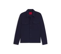 HUGO Oversized Hemd aus Baumwoll-Mix mit Twill-Struktur - Style Enalu, 50549764 Dunkelblau S