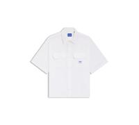 Hugo Blue Freizeithemd mit Brusttasche Modell 'Ekyno' in Weiss, Größe XL