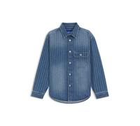 HUGO Oversized Hemd aus blauem Denim mit Streifen - Style Ebolt, 50545224 Blau XL