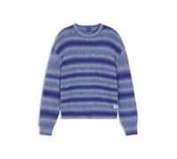 HUGO Oversized Pullover mit Ombré-Streifen - Style Sfusi, 50548854 Blau S