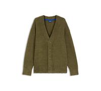 HUGO Oversized Strickjacke aus Bouclé-Strick - Style Sonou, 50548855 Olive L