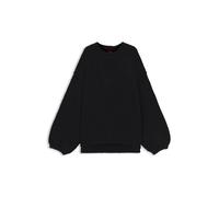 HUGO Oversized Strickpullover mit Puffärmeln - Style Sagarro, 50548252 Schwarz XS